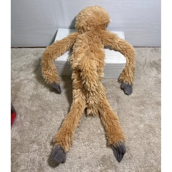 Aurora Plush Hanging Monkey 19 Inch Stuffed Animal Beige & Grey Colors - Picture 5 of 9